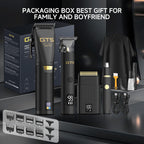 Gts Hair Clippers For Men Professional, Beard Trimmer Kits & Sets, Cordless Mens Hair Trimmer, Electric Shavers, Haircutting Machine With Led Display, For Barber 4 In 1