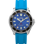 Timex Unisex Deepwater Meridian 200 38Mm Watch - Blue Two- Piece Quick Release Blue Dial Stainless Steel Case