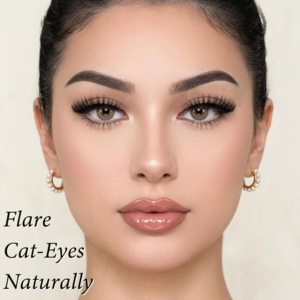 Lashes False Eyelashes Cat Eye Fake Lash Strips Natural Wispy Eyelash Pack Short Mink Cateye Strip Lashes Natural Look Clear Band Demi Wispies Pestañas Postizas For Daily Makeup And Beginners