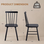 Duhome Windsor Dining Chairs Set Of 4,Farmhouse Style Spindle Back Wooden Kitchen Chairs For Home Kitchen, Dining Room,Living Room,Bistro
