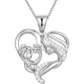 1st Mothers Day Gift for New Mom 925 Sterling Silver Mother Child Necklace as First Mothers Day Gifts for Pregnant Daughter Wife