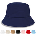 Bucket Hats for Men Women Packable Foldable Sun Hats for Women Beach Travel Cap Blue