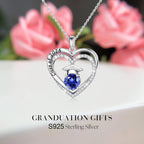 Ursilver Graduation Gifts for Her 2026, S925 Sterling Silver Birthstone Necklace Engraved Class of 2026 Pendant Necklaces College Graduation Gifts for Her