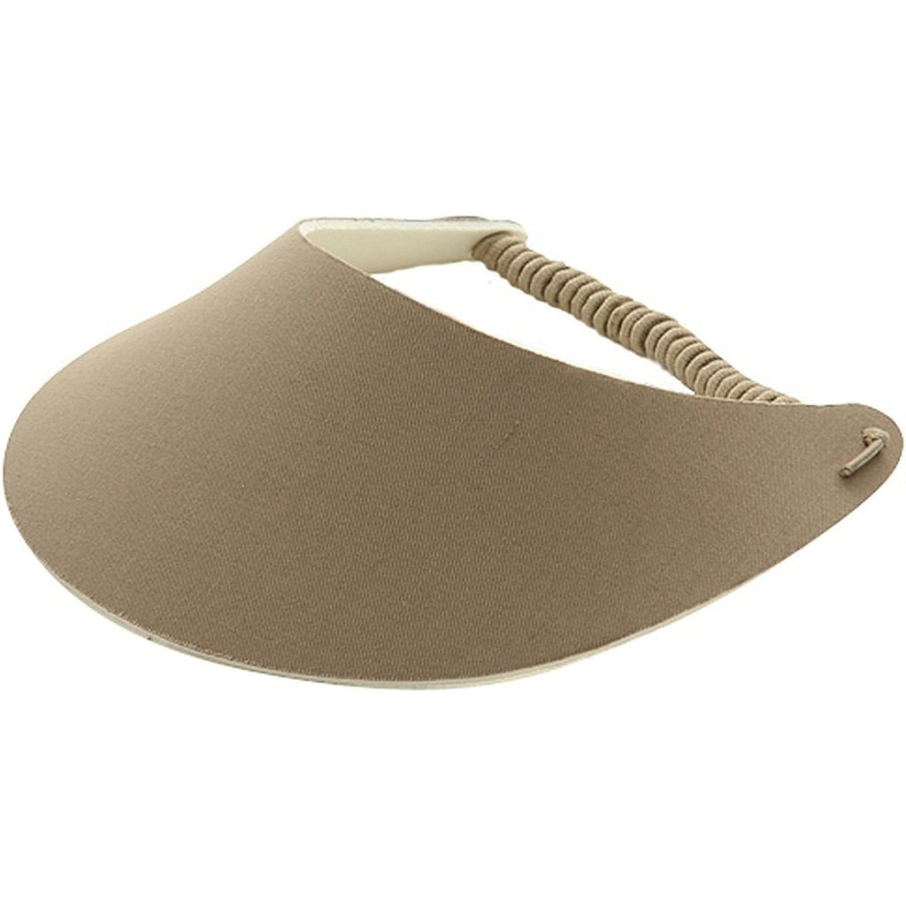 Mg Women'S Cotton Solid String Sun Visor Hat
