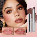 BAISEN DIARY Honey Lipstick Tinted Lip Balm - Sheer Hydrating Lipstick for All Skin Tones - Moisturizing Lip Color, Nourishing Lip Balm with a Hint of Natural Black Cherry Tint (Nude Honey)