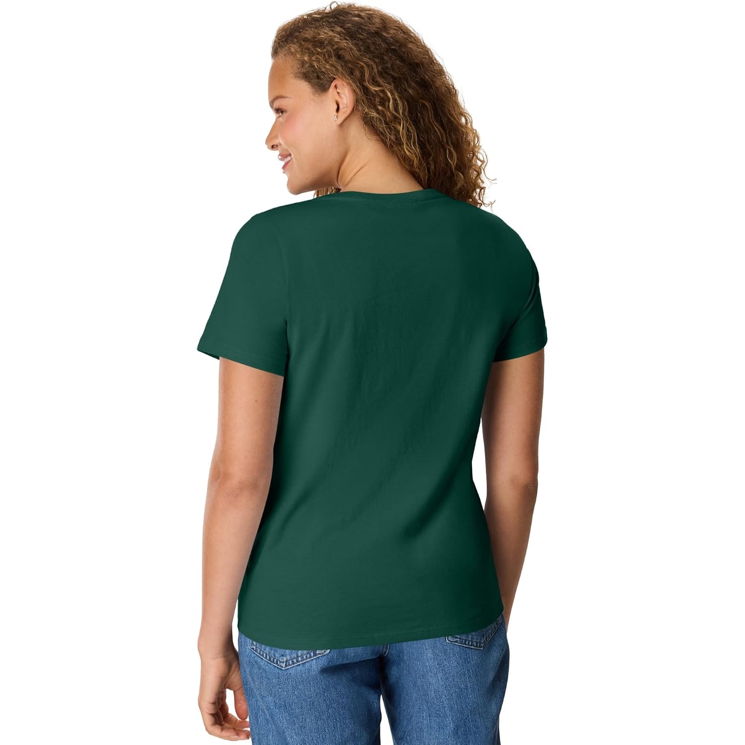 Hanes Women's Perfect-T V-neck T-shirt, Cotton Short Sleeve Tee for Women, 1 or 2-Pack