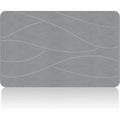 Stone Bath Mat Diatomaceous Earth Shower Mat Non-Slip Super Absorbent Diatomite Stone Bath Mats For Bathroom Floor Quick Drying Natural Easy To Clean(23.6''×15.4" Gray)