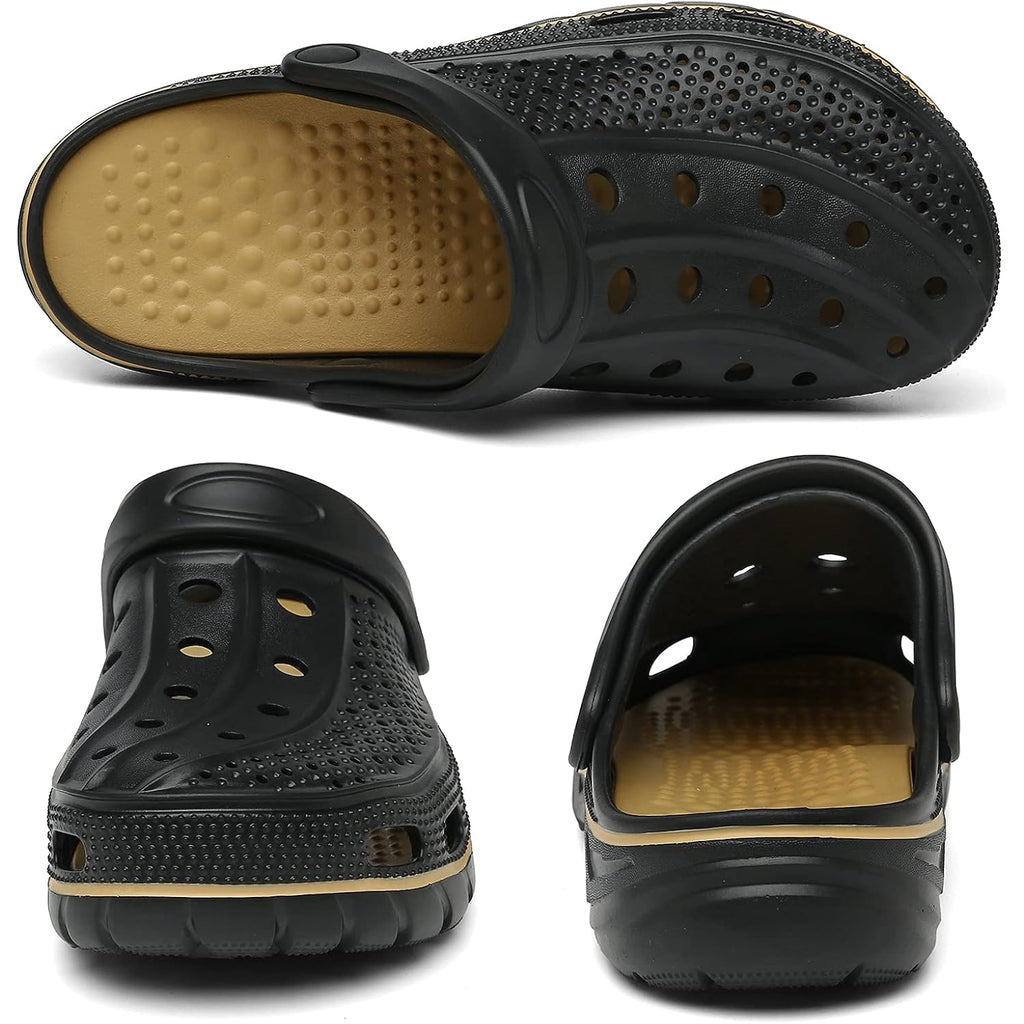 Chaychax Men'S And Women'S Arch Support Clogs Garden Shoes Slip-On Outdoor Beach Water Sandals With Removable Cushion Footbed