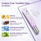 Retinol Under Eye Serum With Caffeine & Collagen, For Puffy Eye Bags & Dark Circles, Fine Lines & Wrinkles, Dermatologist-Tested, Fast-Absorbing & Moisturizing Eye Serum