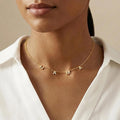 TRANGEL Mothers Day Gifts for Mom Necklace,Custom Name Necklace Personalized,18K Gold Plated Initial Choker Name Necklace Dainty Customize Letter Necklace for Women Girls