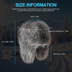 GOKTOW Y2K Faux Fur Trapper Hat for Women, Cozy Winter Fuzzy Hat with Adjustable Buckle Closure
