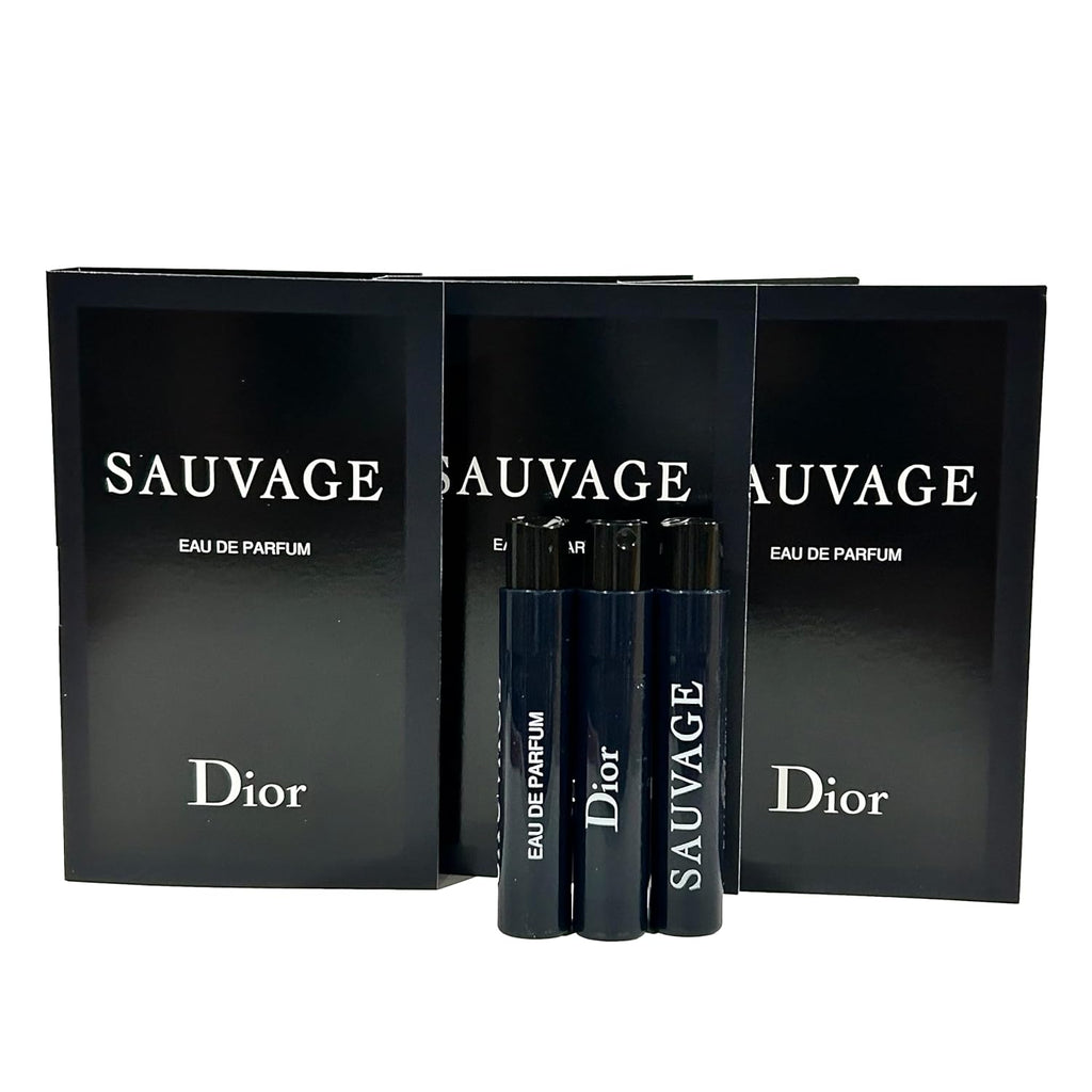 Dior Christian SAUVAGE MEN Sample Perfume EDP Vial 1 ml /0.03 oz - 3 PCS - Set of 3