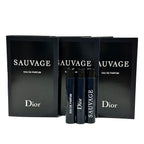 Dior Christian SAUVAGE MEN Sample Perfume EDP Vial 1 ml /0.03 oz - 3 PCS - Set of 3