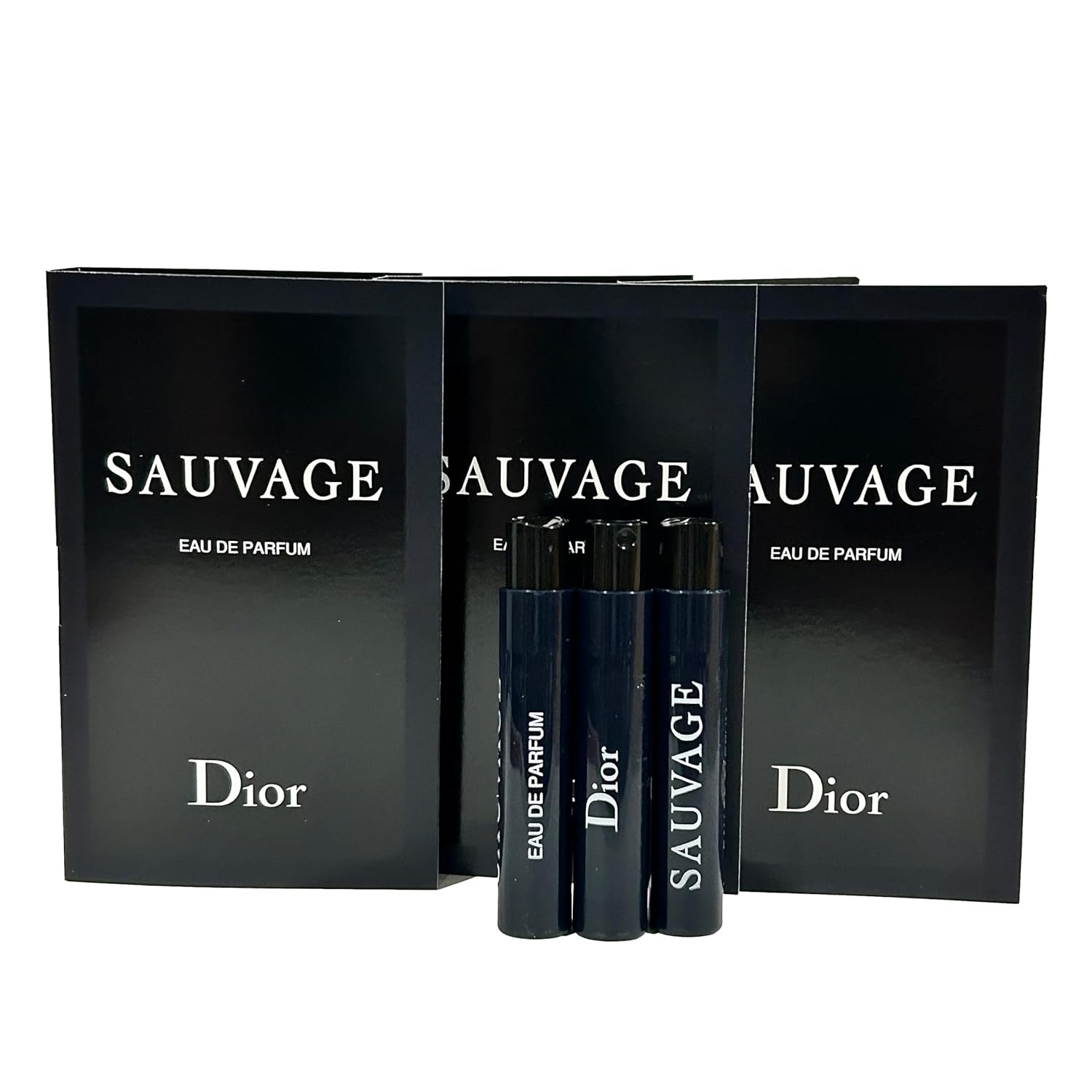 Dior Christian SAUVAGE MEN Sample Perfume EDP Vial 1 ml /0.03 oz - 3 PCS - Set of 3