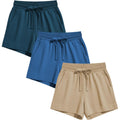 Women's 3 Pack Active Wear Lounge Yoga Gym Casual Sport Shorts