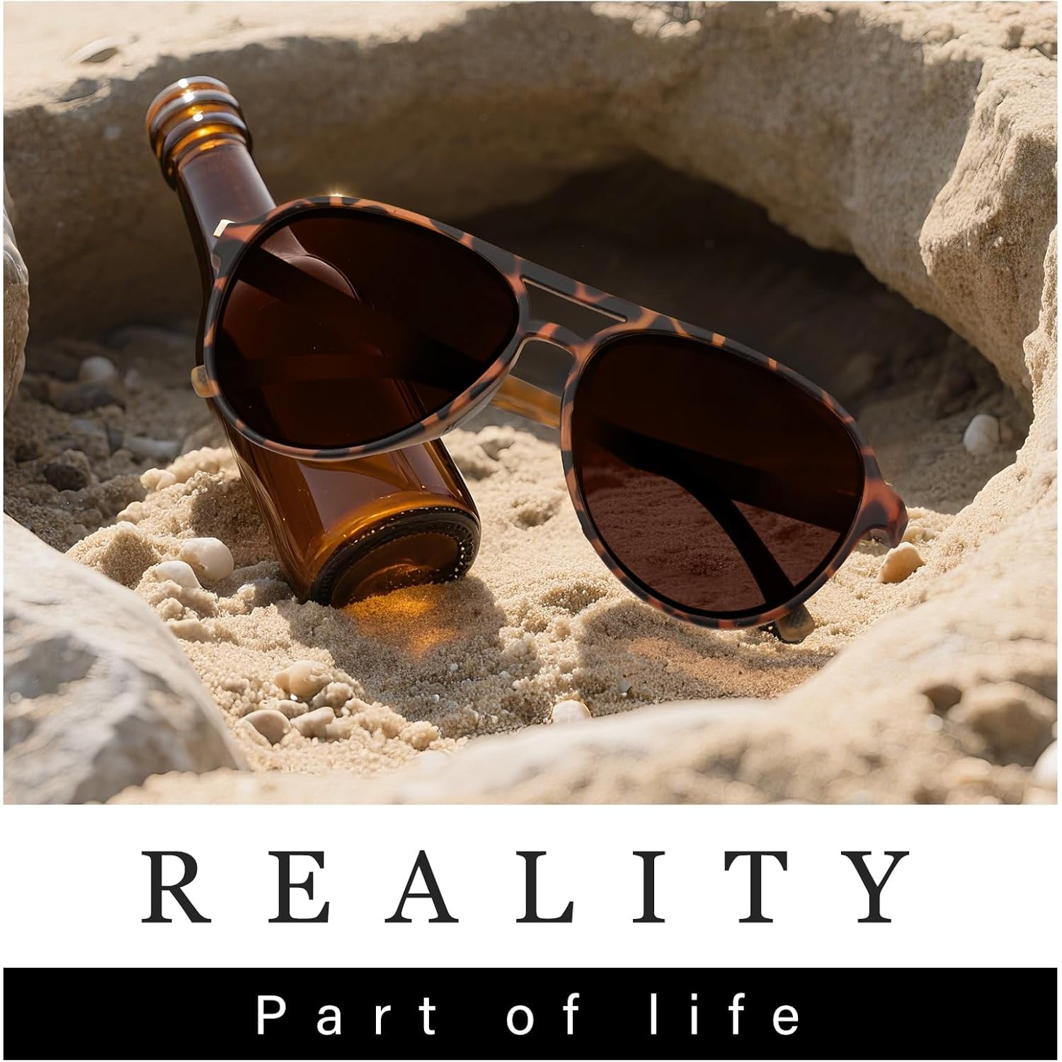 KUGUAOK Polarized Aviator Sunglasses for Women Men Sports Style UV400 Protection Running Sun Glasses Vintage Trendy Shades