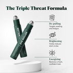 Wolf Project Under Eye Roller - Korean Beauty, With Caffeine, Vitamin C And Peptides - Energizing Serum For Dark Circles And Puffiness, Fine Lines, Wrinkles - Gel-Based Brightening Cream