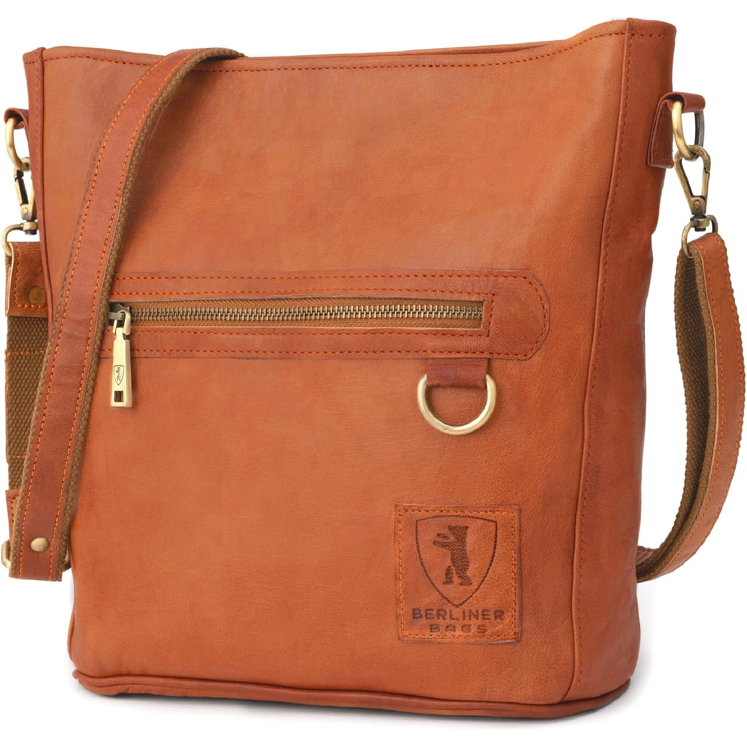 Berliner Bags Vintage Genuine Leather Shoulder Bag Siena, Handbag, Crossbody Bag For Women