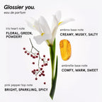 Glossier You Eau De Parfum - Unisex Fragrance For Men & Women, Skin-Scent Enhancer Smells Different On Everyone - Musky, Warm & Spicy Perfume With Pink Pepper, Iris & Ambrox Base Notes, 50Ml
