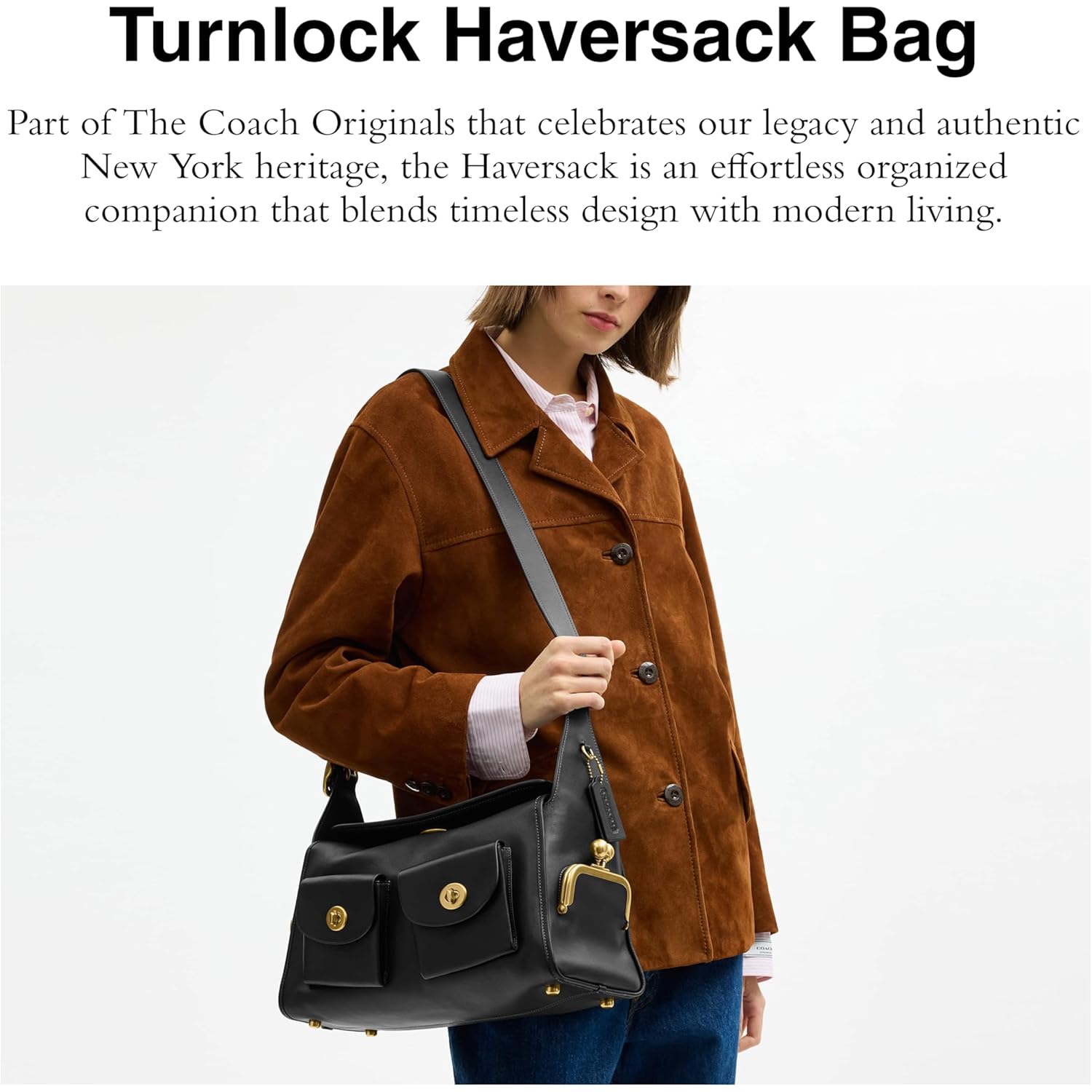 Coach Women's Coach Turnlock Haversack Bag