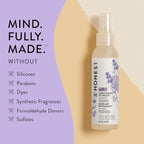 The Honest Company Conditioning Hair Detangler, Leave-In Conditioner and Fortifying Spray, Tear Free, Cruelty-Free, Hypoallergenic, Lavender Calm, 4 Fl Oz