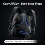 Yorepek Large Laptop Backpack For Men, Heavy Duty Travel Backpack | Carry On Flight Approved, 17 Inch College Work Bookbag, Water Resistant Business Backpack For Men Women Mochilas Para Hombres