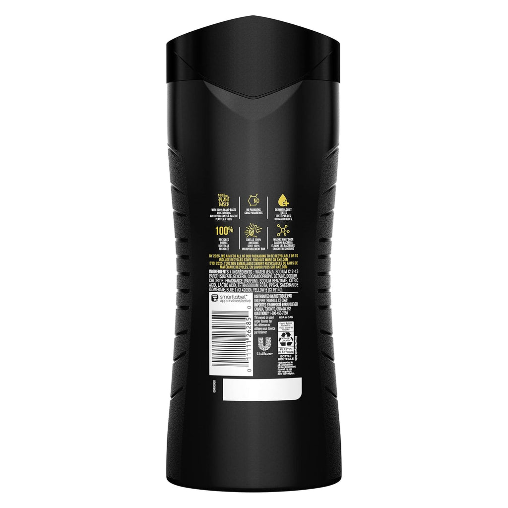 Axe Sage & Cedarwood Body Wash Apollo 4 Count For Long Lasting Freshness Men'S Body Wash With Odor-Busting Prebiotics 16 Oz