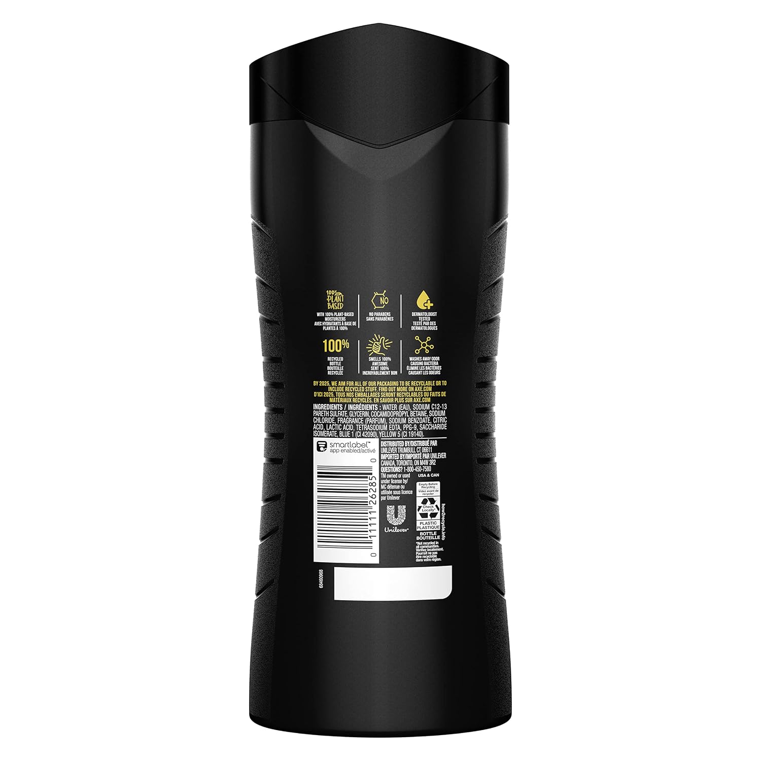Axe Sage & Cedarwood Body Wash Apollo 4 Count For Long Lasting Freshness Men'S Body Wash With Odor-Busting Prebiotics 16 Oz