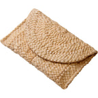Freie Liebe Straw Clutch Purses for Women Summer Beach Bags Envelope Woven Clutch Handbags