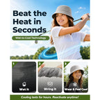 Cooling Bucket Hat For Women Men,Lightweight Wide Brim Sun Hat For Beach,Golf, Fishing,Moisture-Wicking&Foldable
