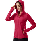 Soothfeel Women'S Upf 50+ Sun Protection Hoodie Jacket Lightweight Long Sleeve Sun Shirt For Women With Pocket Hiking Outdoor