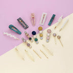 Mehayi 20 Pcs Macaron Pearl Acrylic Resin Fashion Hair Clips Set, Cute Hair Barrettes Bobby Pins, Boho Fancy Hairpin Accessories Headwear Styling Tools, Gifts For Women Girls Decorative Wedding