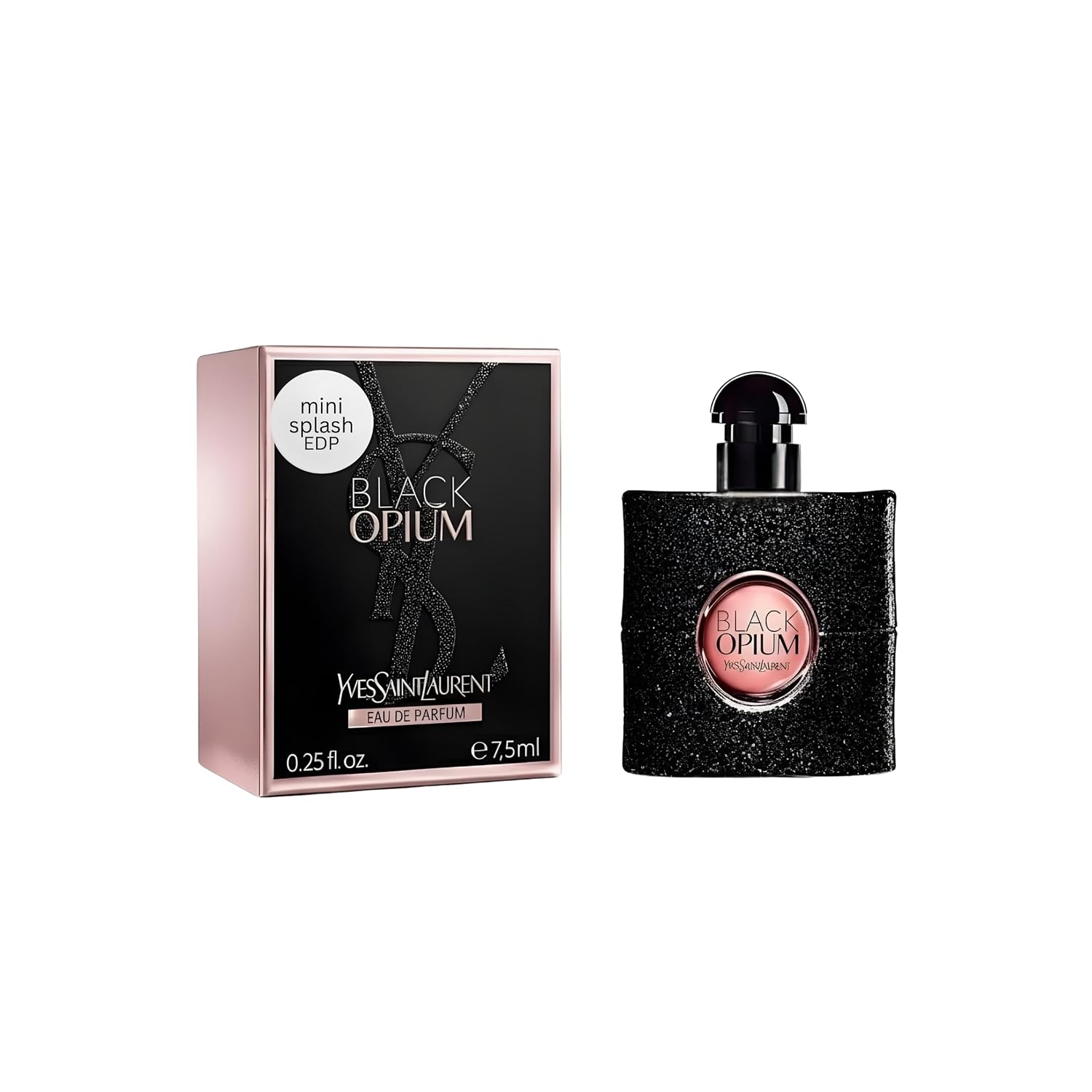 Yves Saint Laurent Black Opium Perfume For Women Mini Edp Splash 0.25 Ounce