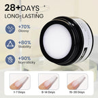 Solid Sculpture Builder Gel, 3D Nail Gel Milky White Non-Stick Hand Nail Extension Gel for Carving Patterns Decoration Nail Art Emboss Hard Gel for Nails Mnicure DIY at Home 14g(0.49 oz)