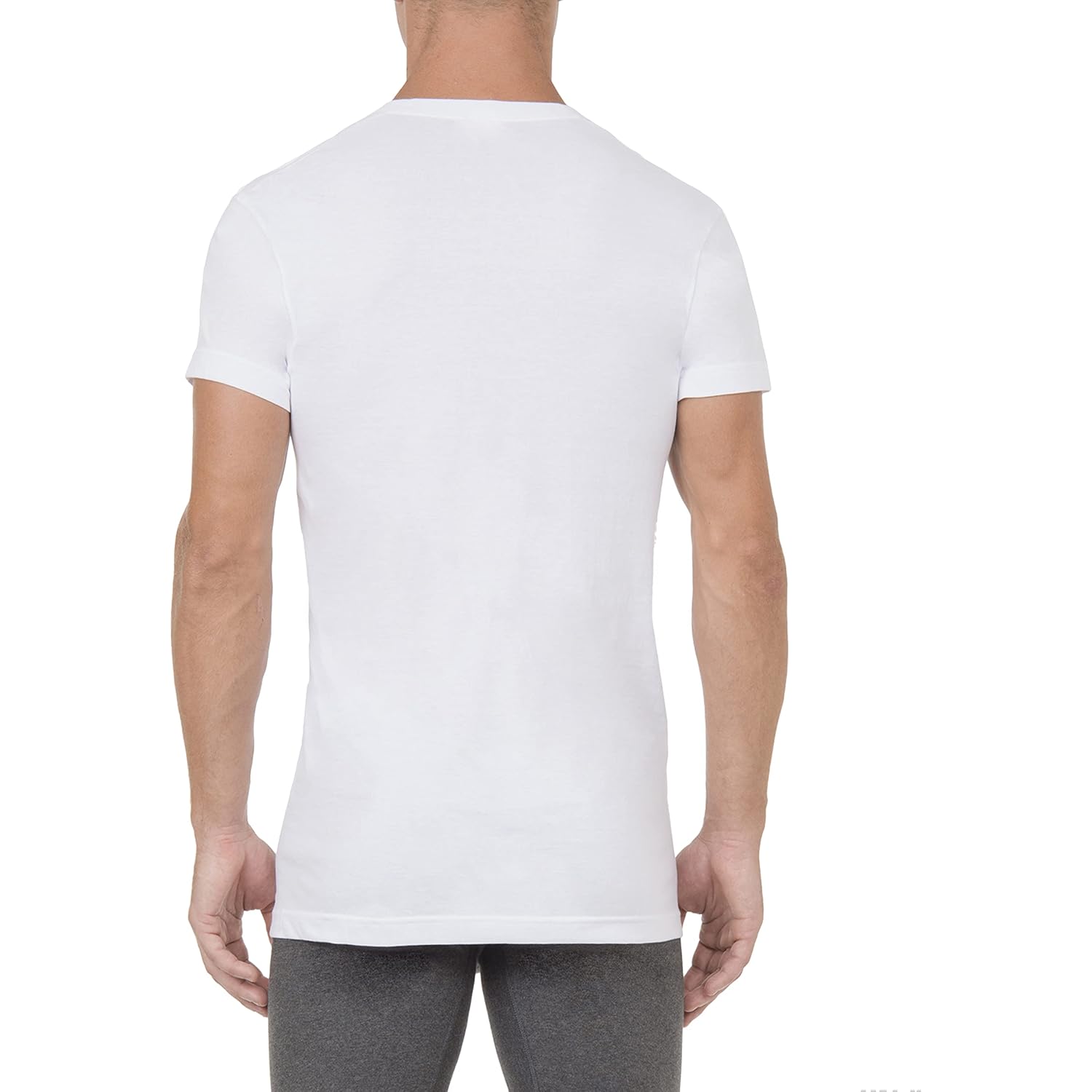 2(X) Ist Men'S Essential Cotton Slim Fit Deep V-Neck T-Shirt 3-Pack