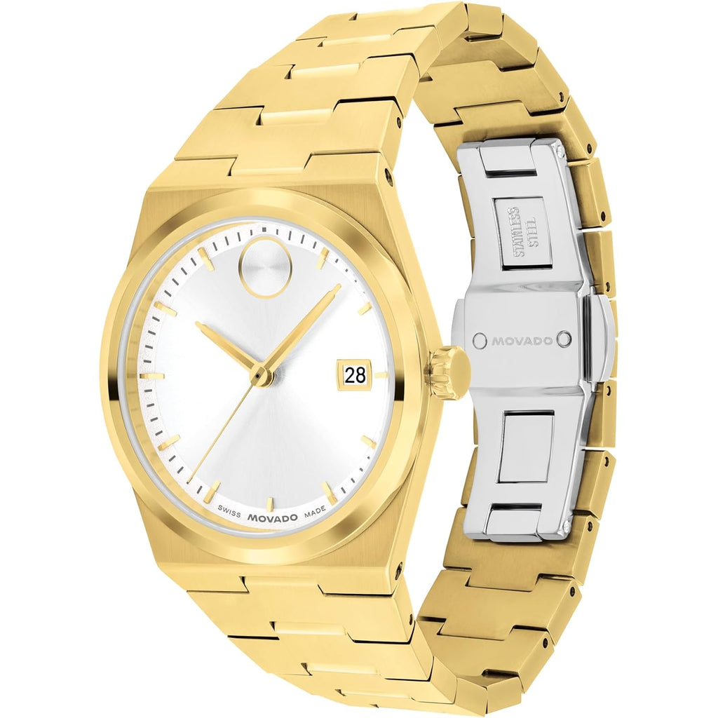 Movado Bold Quest Women'S Luxury Quartz Watch - Swiss Movement, Stainless Steel Bracelet, Water Resistance 50 Meters (5Atm) - Classic Timepiece - Gift For Her - 35Mm