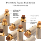 Ogee Sculpted Complexion Foundation Stick (Poplar 0.10C Fair, White-Pink Undertones) Full Coverage Foundation Makeup - Instantly Balance & Even Complexion - 70% Organic Ingredients
