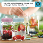 [16 Piece]8 Wide Mouth + 8 Regular Mouth Mason Jar Lids, Multi Color Plastic Lids for Mason Jars with Silicone Rings, Thickened Leak-Proof Canning Lids Regular Wide Mouth