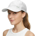 Lightweight Golf Hat for Women Men, UPF 80+ Sun Protection Cap, Breathable Quick-Dry Baseball Cap for Running Sport White