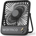 Warmco D3 10000Mah Portable Travel Fan 7-Inch, Up To 24H Runtime | Ultra-Slim, Quiet Operation, Battery Powered Fan With Digital Display For Sleeping, Camping, Office, Cruise Essentials