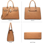 Dasein Women Handbags And Purses Ladies Shoulder Bag Top Handle Satchel Tote Work Bag With Matching Clutch