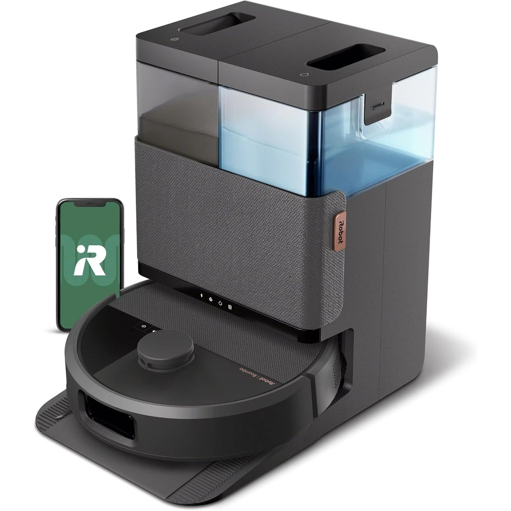 Irobot Roomba 505X Robot Vacuum & Mop Combo, 70X More Suction, Multifunction Dock, 75 Day Self-Emptying, Self-Cleaning & Hot Dry, Lifting Spinning Mop Pads, Ai Obstacle Avoidance, Ideal For Pet Hair