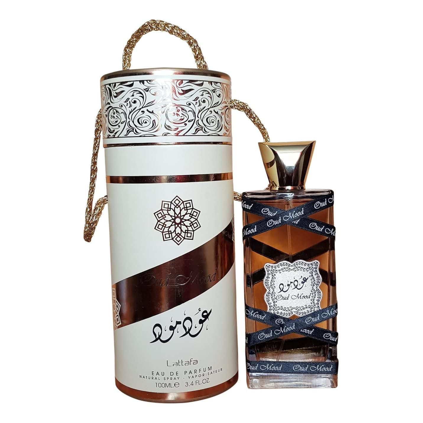 Lattafa Perfumes Oud Mood for Unisex Eau de Parfum Spray, 3.4 Ounce