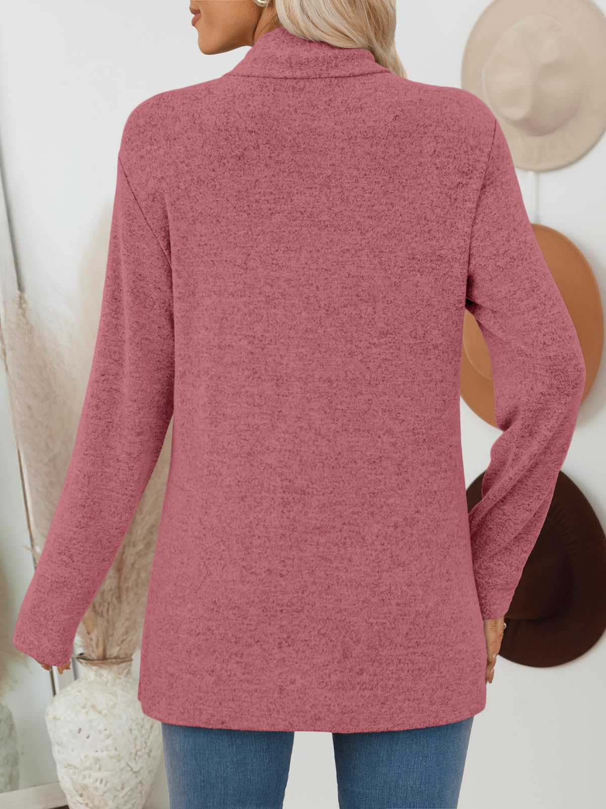 LILLUSORY Cardigan for Women Lightweight Cardigans Fall Fashion Outfits | Open Front Long Cardigan with Pockets, Business Casual Travel Outfits