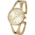 Collections Women's Elegant Analog Quartz Watch - 33mm Case, Casual Metal Cuff Bangle Design, Adjustable Fit for 7-8 Inch Wrist Size