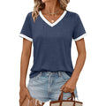 Womens Short Sleeve T-Shirts Summer Tops Casual Soft Tunic V Neck Basic Workout Clothes Spring Fashion Outfits 2026