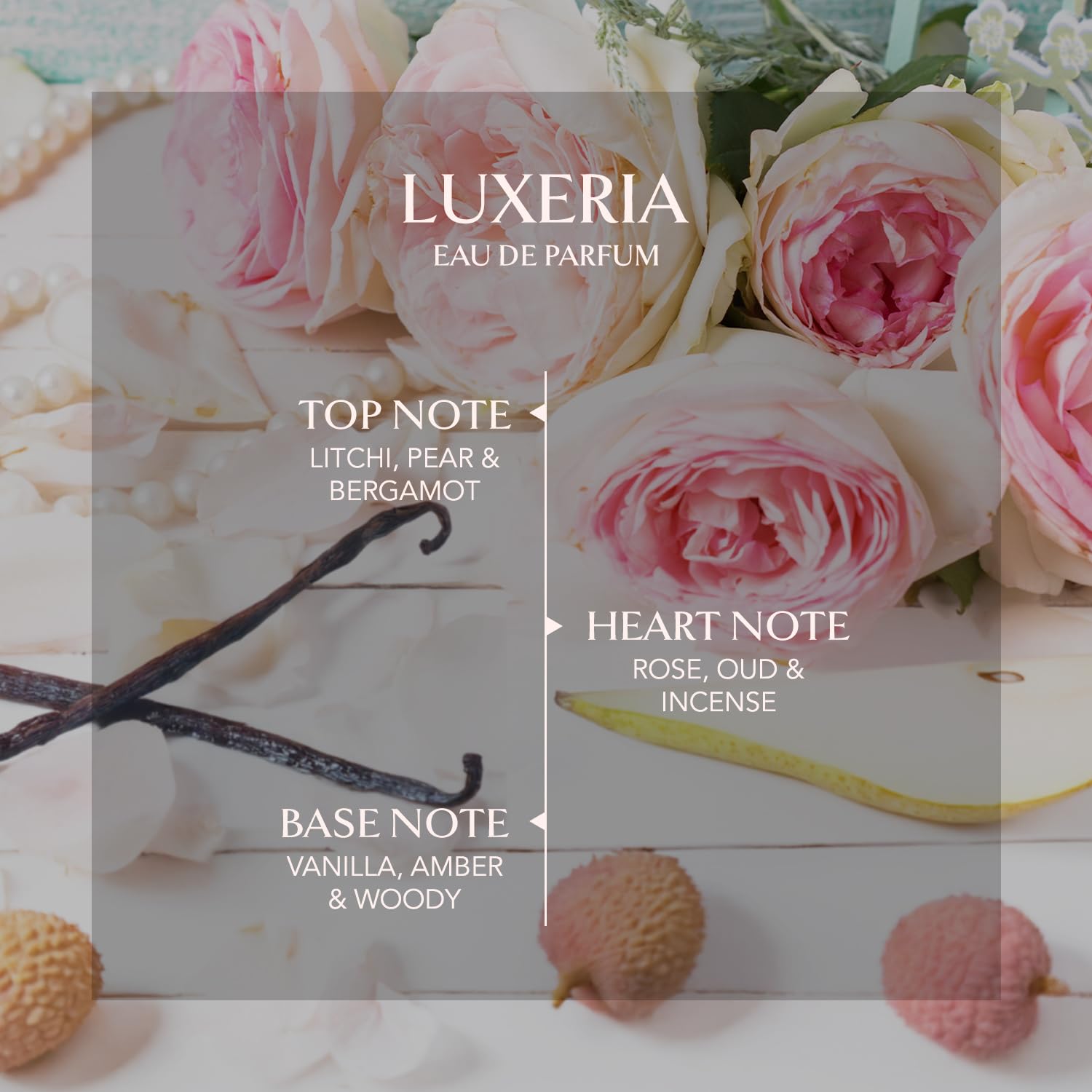 Embarouge Luxeria Women'S Fragrance | Perfume For Women | Floral Top Note | 100 Ml Pack | 3.4 Fl. Oz. | Fruity, Floral, And Amber Fragrance | Gift For Women | Eau De Parfum Edp