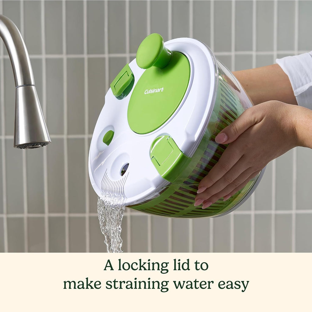 Cuisinart Salad Spinner- Wash, Spin & Dry Salad Greens, Fruits & Vegetables, 3Qt, Ctg-00-Ssas
