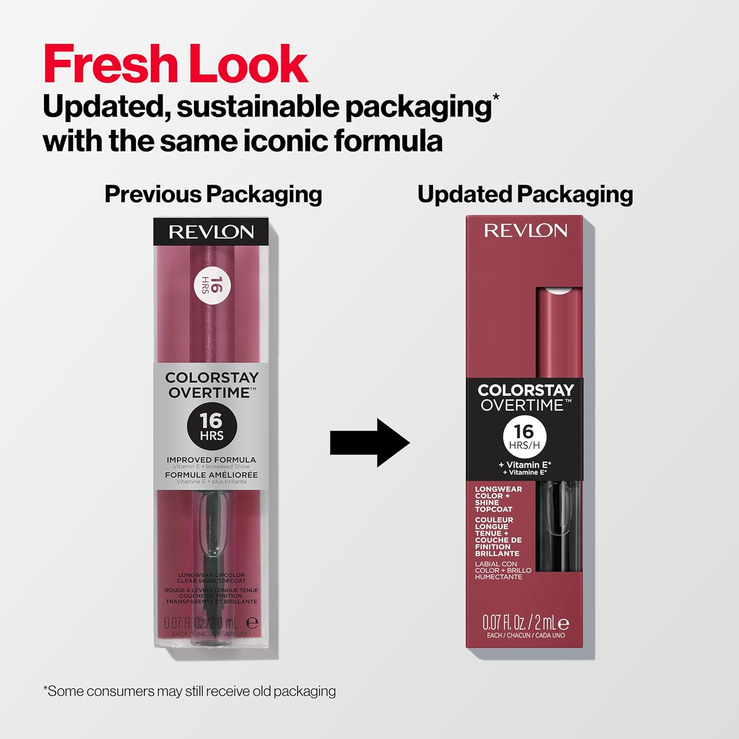 Revlon Liquid Lipstick with Clear Lip Gloss, ColorStay Overtime Lipcolor, Dual Ended with Vitamin E, 080 Keep Blushing, 0.07 Fl Oz