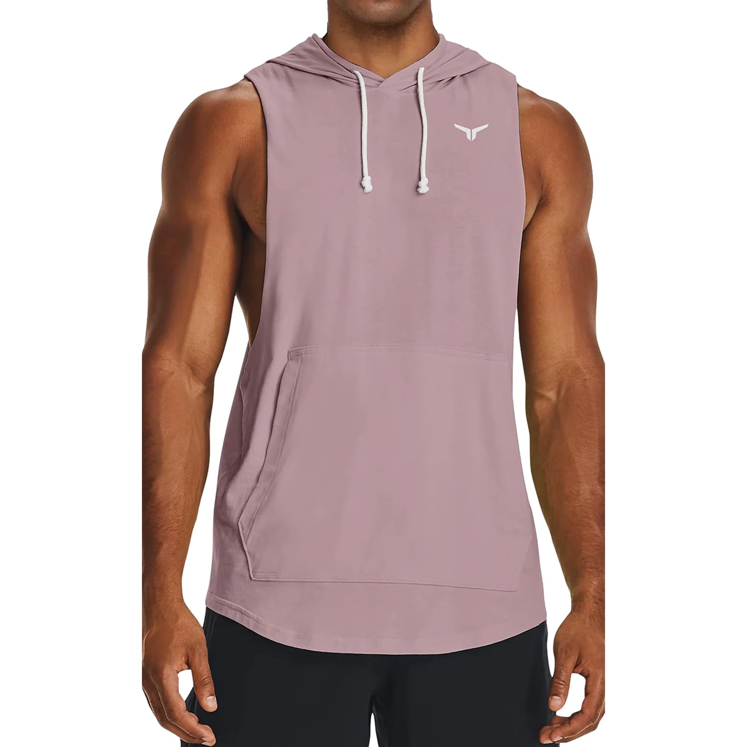 Men'S Icon Cut Off Workout Hoodies Gym Muscle Tank Shirts Sleeveless Training Hoodies